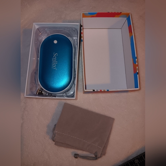Senlleo Blue Rechargeable Hand Warmer New Without Tags - Picture 9 of 10